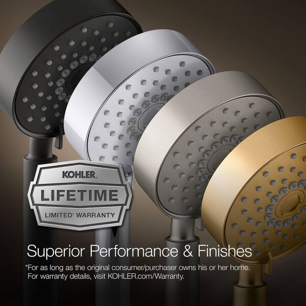 KOHLER Shiftplus Round 2-Spray Wall Mount Handheld Shower Head 2.5