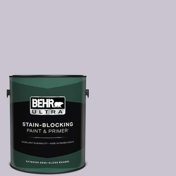 BEHR ULTRA 1 gal. #N560-1 Posture and Pose Semi-Gloss Enamel Exterior Paint & Primer