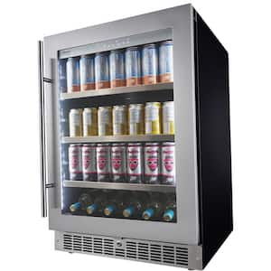 Professional Single Zone 23.8 in. 126 can (12 oz.) 6 Bottle Built-in Beverage Center