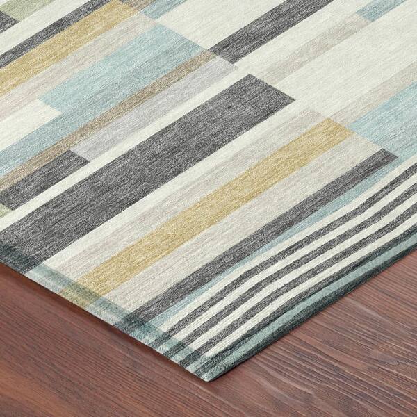 Chantille Machine Washable Indoor/Outdoor Abstract ACN2820 Gray 2 ft. x 3 ft. Accent Rug