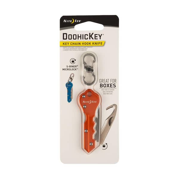 Nite Ize DoohicKey Orange Key Chain Hook Knife