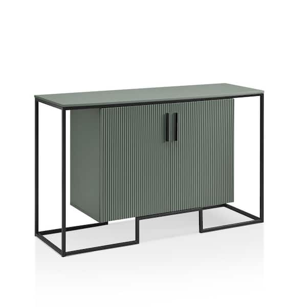 Liana Minimalist Sage Green Wood 47.3 in. Buffet Server With 2 Shelves