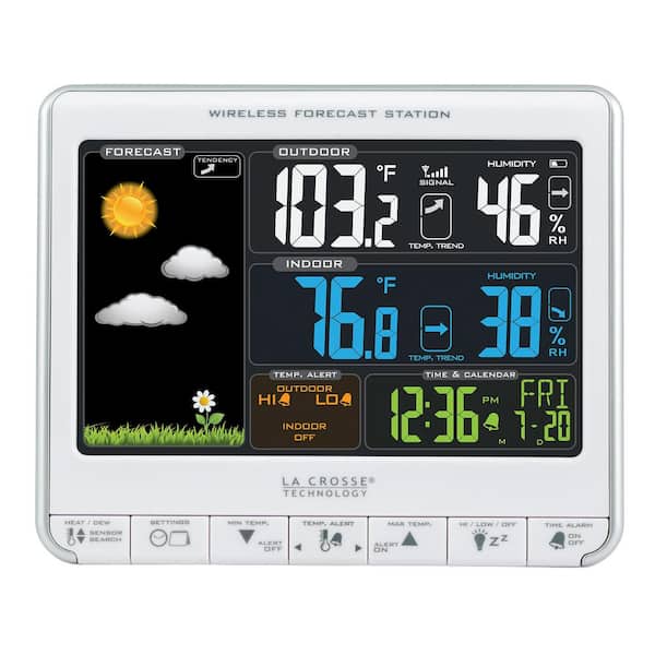 La Crosse Technology Color LCD Wireless Weather Station with USB Charging Port