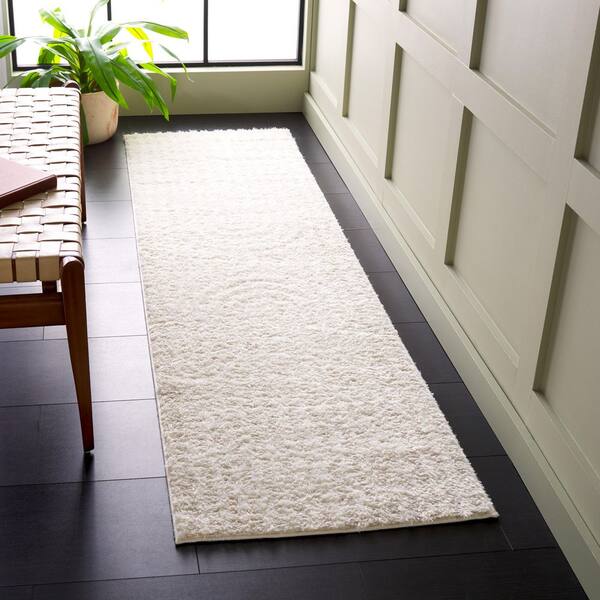 Norway 2 ft. x 12 ft. Ivory/Gray Geometric Runner Rug