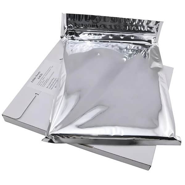 A4 11.7 in. x 8.3 in. White Edible Frosting Sheets for Cake Toppers, Allergen-Free, 24-Month Shelf Life (25-Pack)