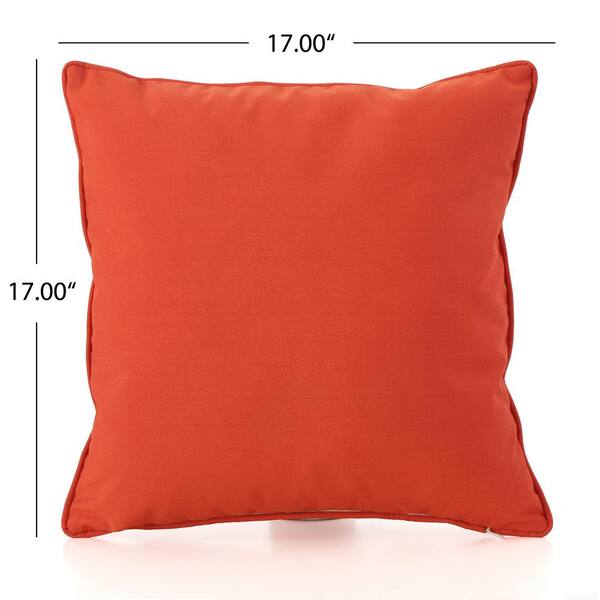 burnt orange garden cushions