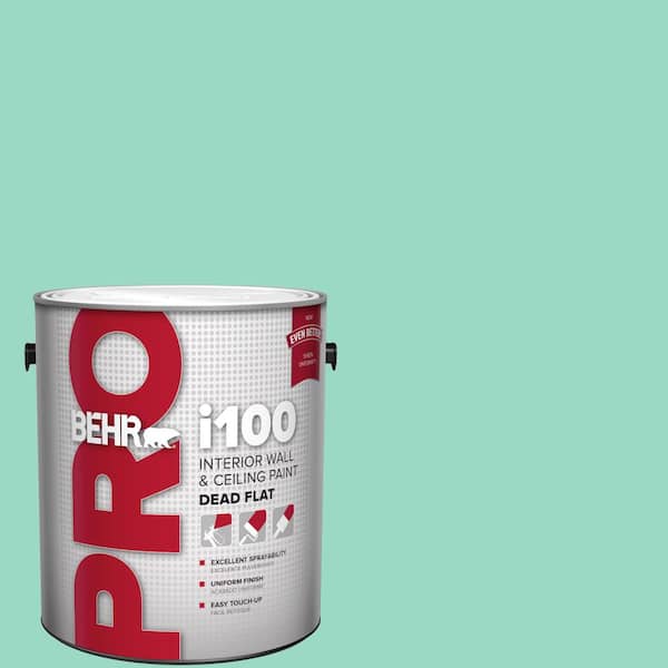 BEHR PRO 1 gal. #HDC-SP16-07 Isabellas Aqua Dead Flat Interior Paint