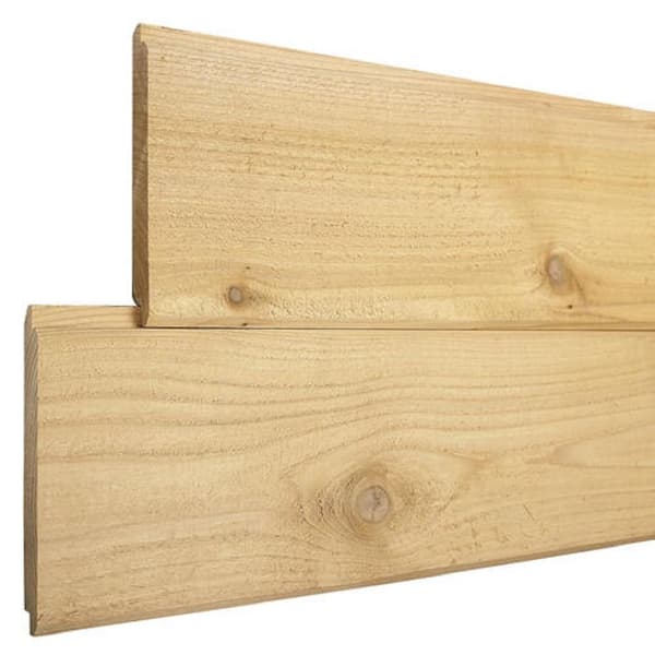 Pattern Stock 1 in. x 8 in. x 8 ft. Cedar STK Shiplap Siding (6-Pack)