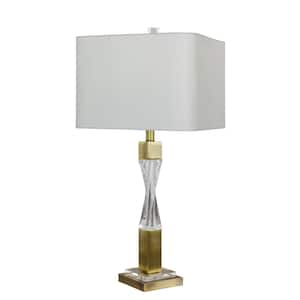 Fangio Lighting 31 in. Classic Urn Antique Brass Table Lamp W-1587AB - The Home  Depot