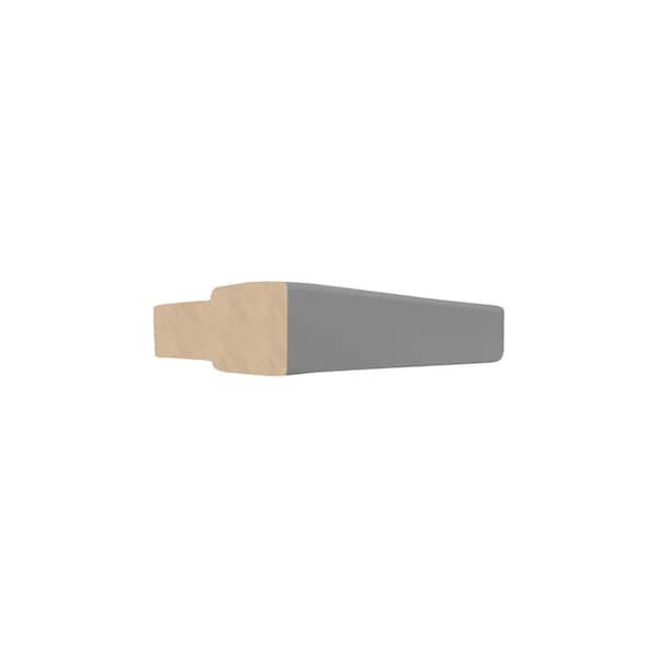 Home Decorators Collection Newport Grayson 96 in. W x 2 in. D x 0.75 in. H Kitchen Cabinet Stack T Molding in Pearl Gray