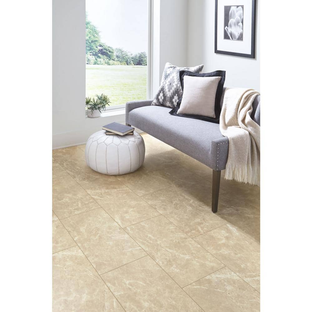 Venice 12'' x 24'' Beige Rigid Core Vinyl Tile