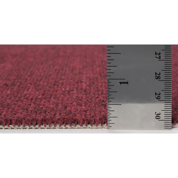 TrafficMaster Viking - Berry Red - 12 ft. Wide x Cut to Length
