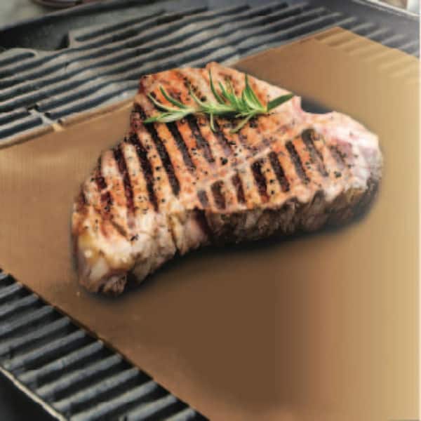 Copper Grill Mat BBQ Pad Non Stick Barbecue Mat Cooking Chef Bake Reusable 