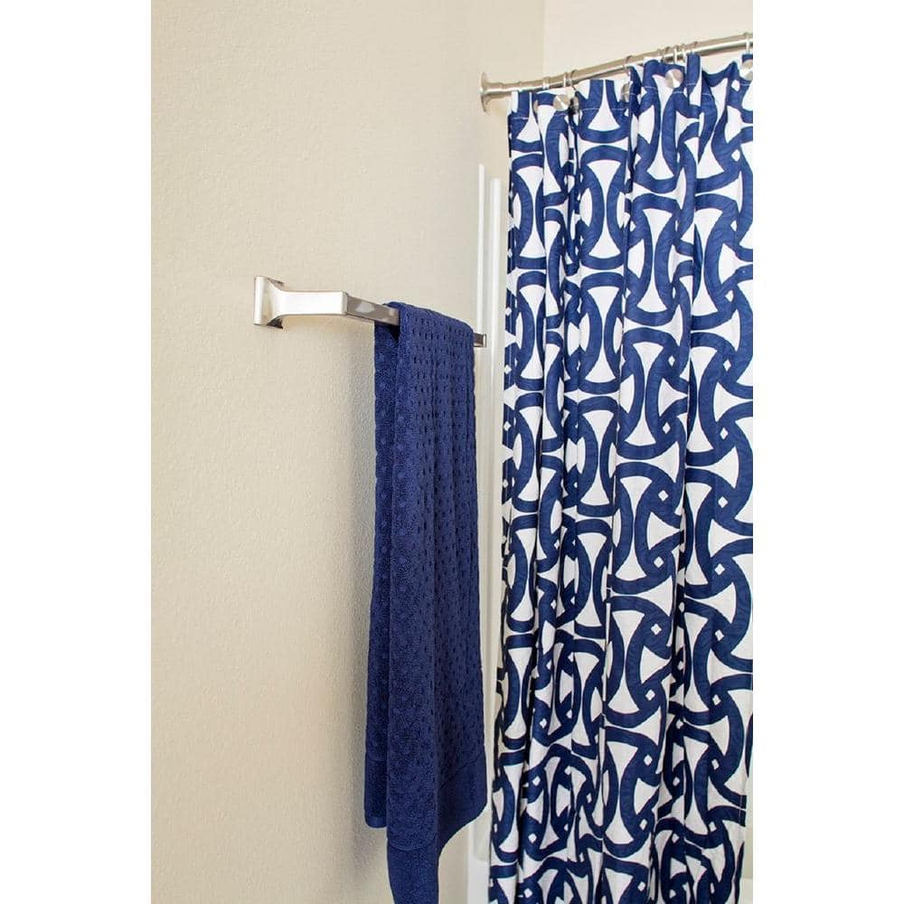 Satin Nickel 18-Inch Wall Mounted Towel Bar