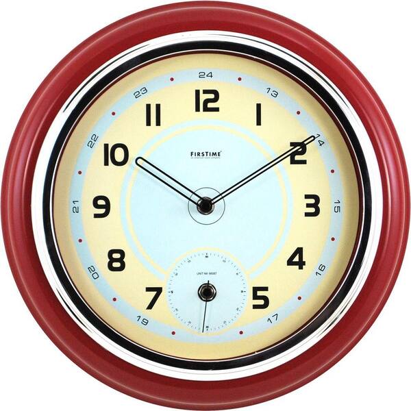 FirsTime 12.5 in. Classic Kitchen Wall Clock