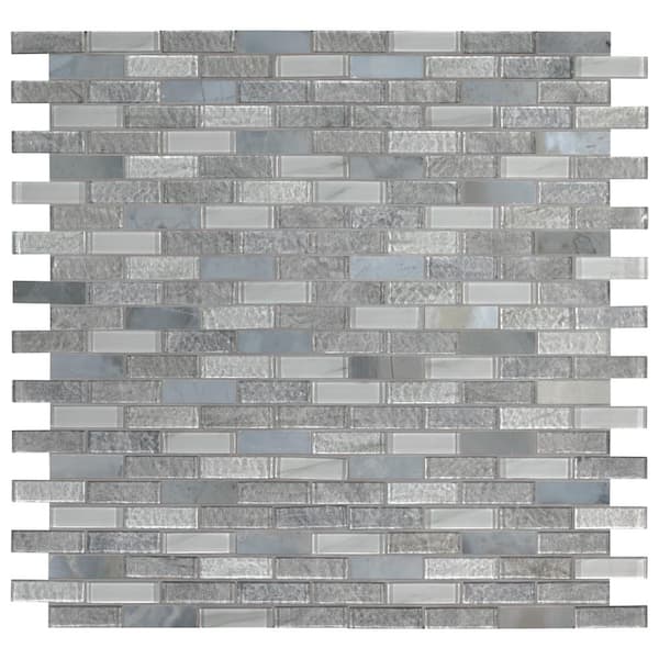 MSI Lupano 12 in. x 12 in. Textured Glass Mesh-Mounted Mosaic Wall Tile (9.5 sq. ft./Case)