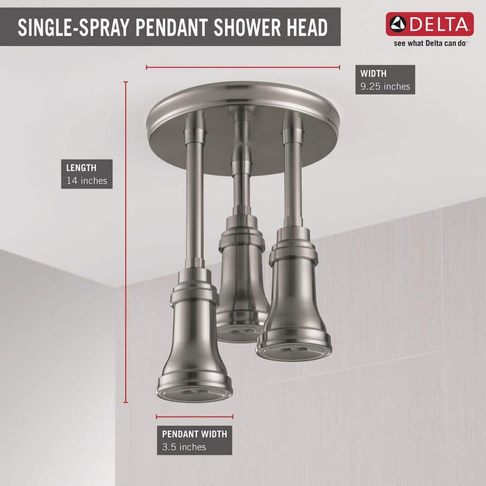 Stainless Steel Multi-Head LED Ceiling Mounted Rain Shower