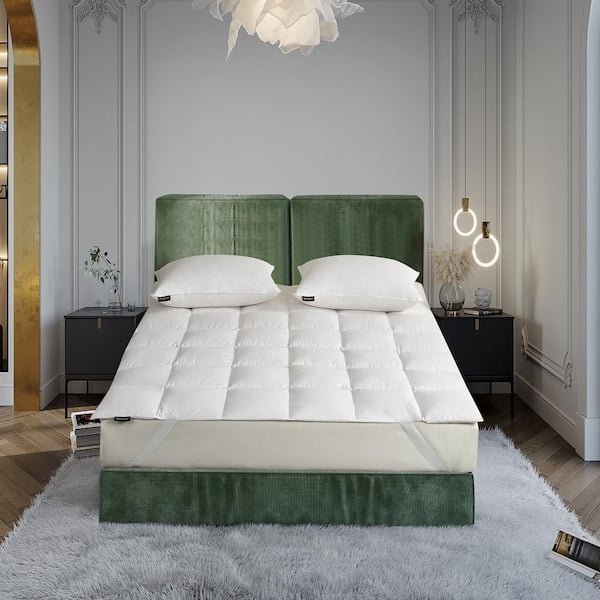 Tencel Cotton Blend Breathable RDS King Down Mattress Topper