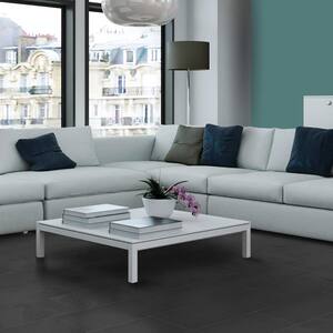 Galactic Slate Black 12 in. x 24 in. Matte Porcelain Floor and Wall Tile Sample (1.94 sq. ft. / Piece)