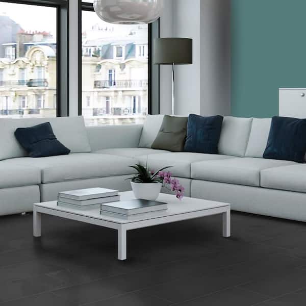 Galactic Slate Bullnose 3 in. x 12 in. Matte Porcelain Floor and Wall Tile Trim (20 linear feet/Case)