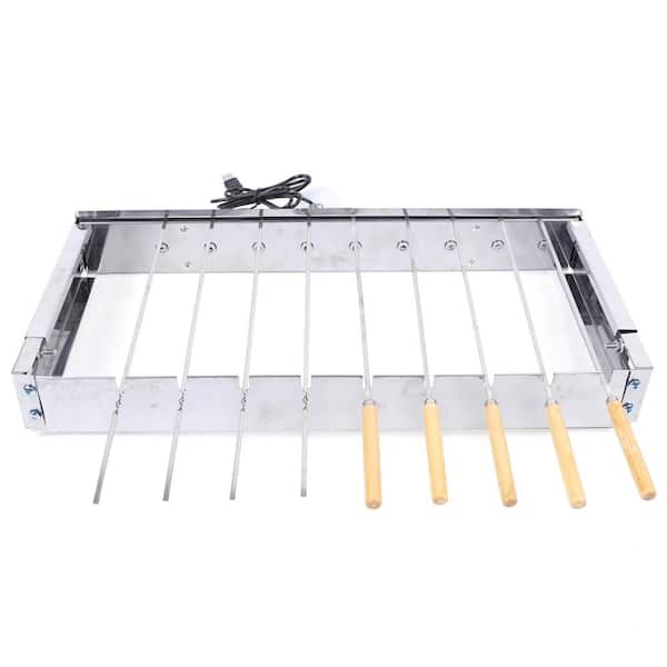 YIYIBYUS Stainless Steel Barbecue Grill Electric Rotated Grilling