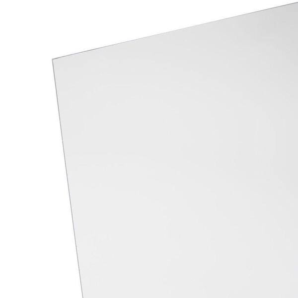 OPTIX 24 in. x 32 in x .118 in. Clear Dry Erase Acrylic BrickSeek