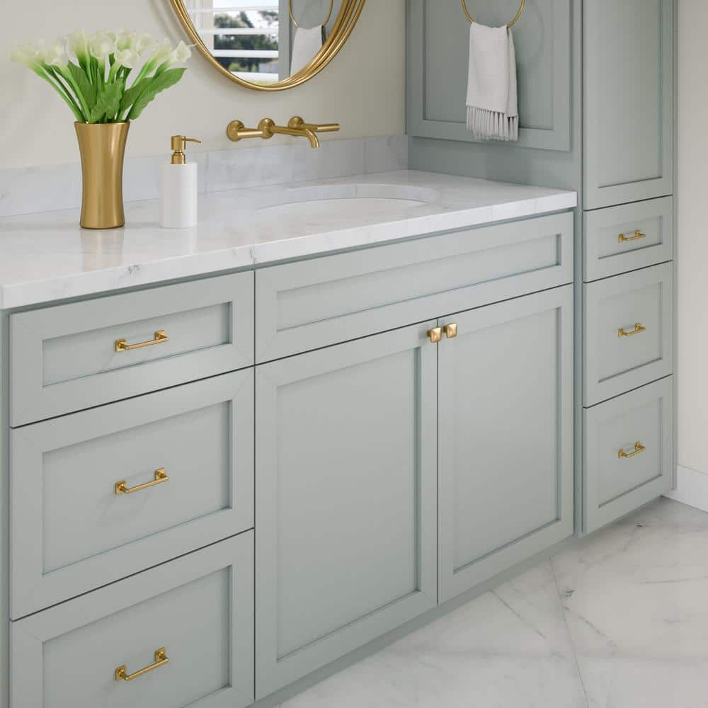 Boise Satin Brass 3-1/2" Center to Center Bar Pull