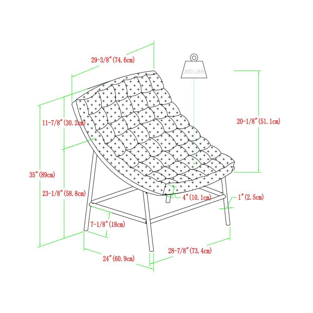 Walker Edison Furniture Company Natural 3-Piece Wicker Conversation Set with Papasan Chairs with Natural Cushions - 3