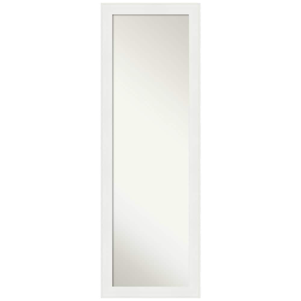 Vanity White Full Length Rectangular Door Mirror