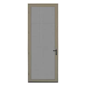 36 in. x 96 in. Desert Sand Surface Mount Right-Hand Ultimate Security Screen Door with Meshtec Screen