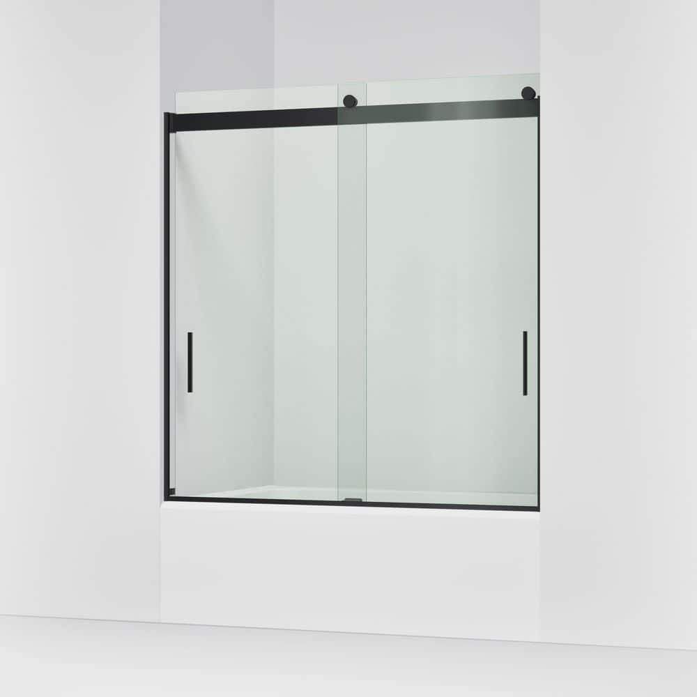KOHLER Levity 56-60 in. W x 62 in. H Sliding Frameless Bathtub