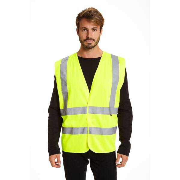 Stanley Men's M/L Yellow Hi Vis Safety Vest