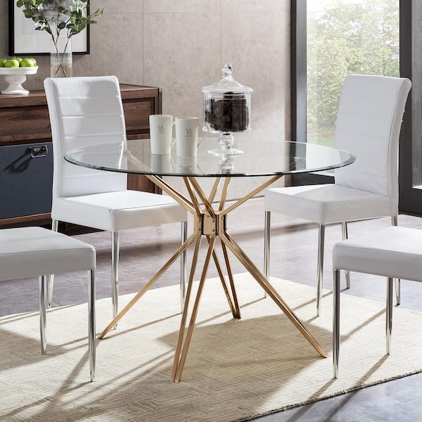 Southern Enterprises Talta Gold Round Dining Table Hd530253 Southern Enterprises Talta Gold Round, Titan 82 Inch Dining Table
