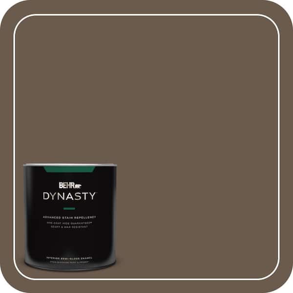 BEHR DYNASTY 1 qt. #PPU5-02 Aging Barrel Semi-Gloss Enamel Interior Stain-Blocking Paint and Primer