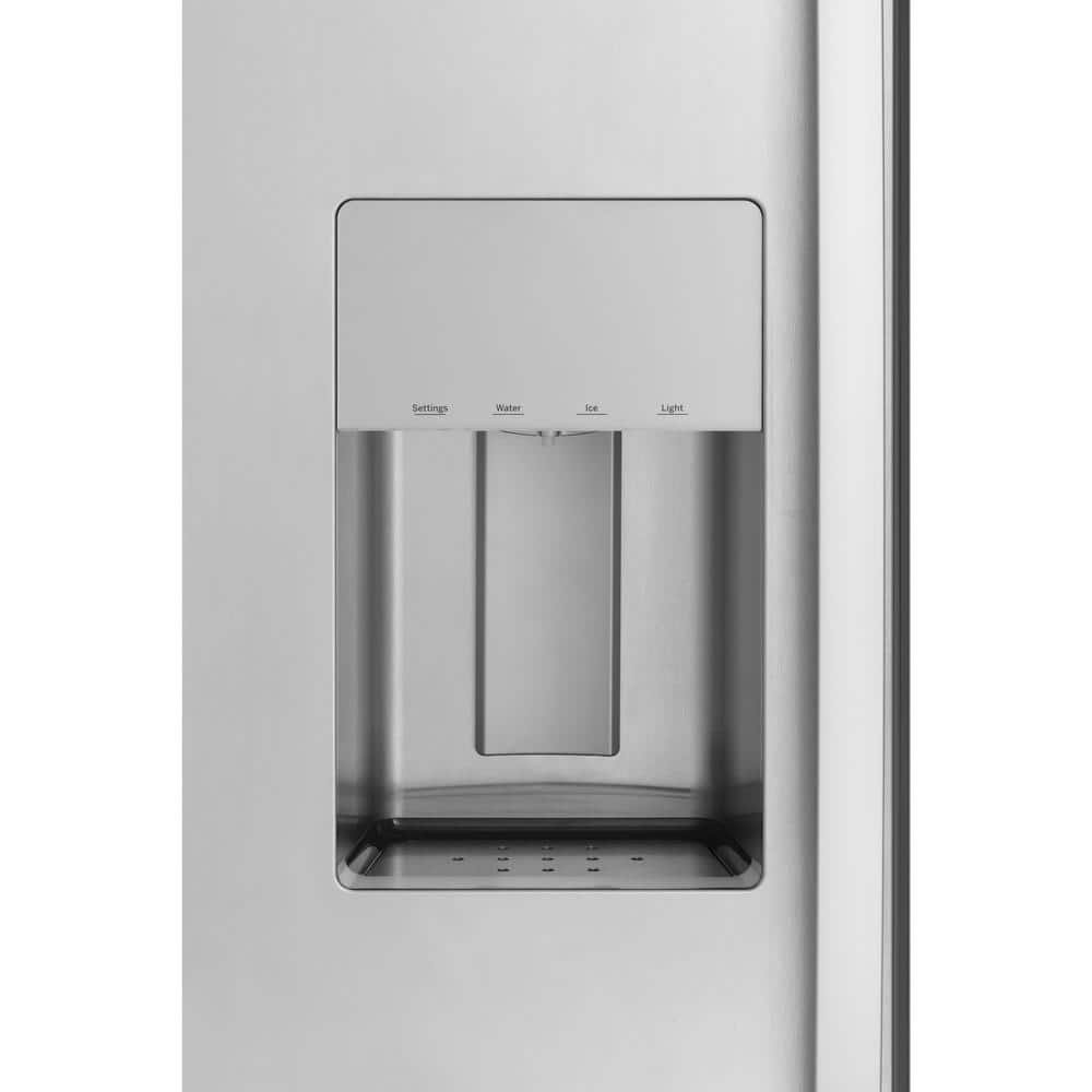 48" Stainless Steel Smart Side-by-Side Refrigerator with Ice Maker