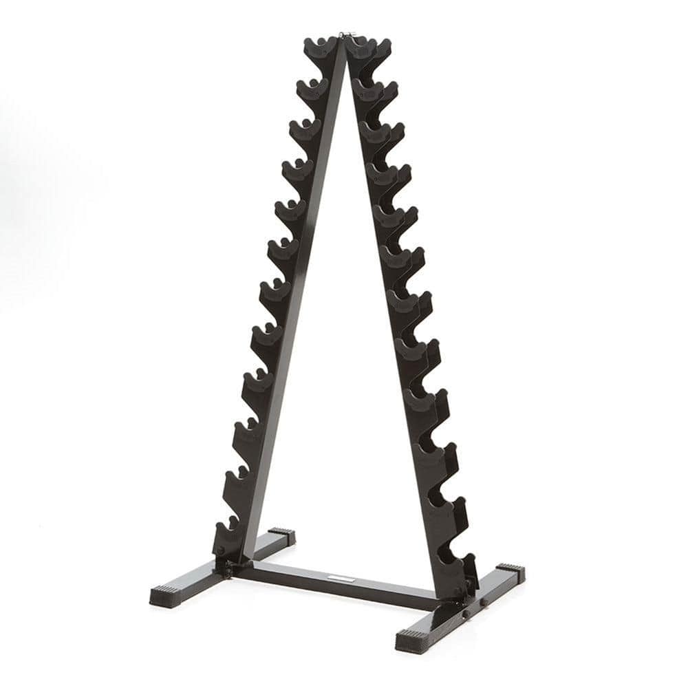 Vertical Dumbbell Rack, Holds 24 Neoprene/Vinyl Weights, Steel Weight Tree Rack, Black price history on PriceWatchPro