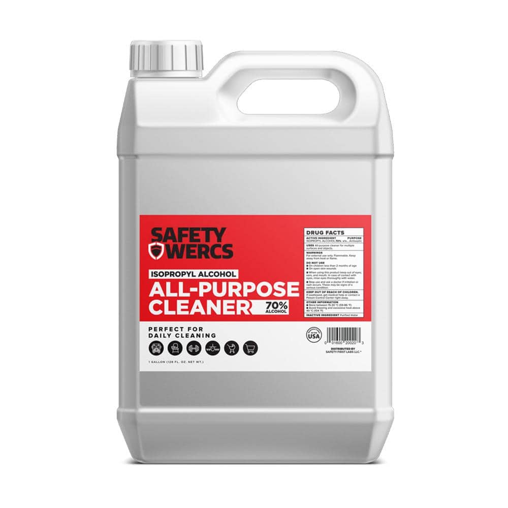 SAFETY WERCS 1 Gal. Isopropyl Alcohol Disinfectant gallon (Case of 4)  SWIPA1GA-CA - The Home Depot