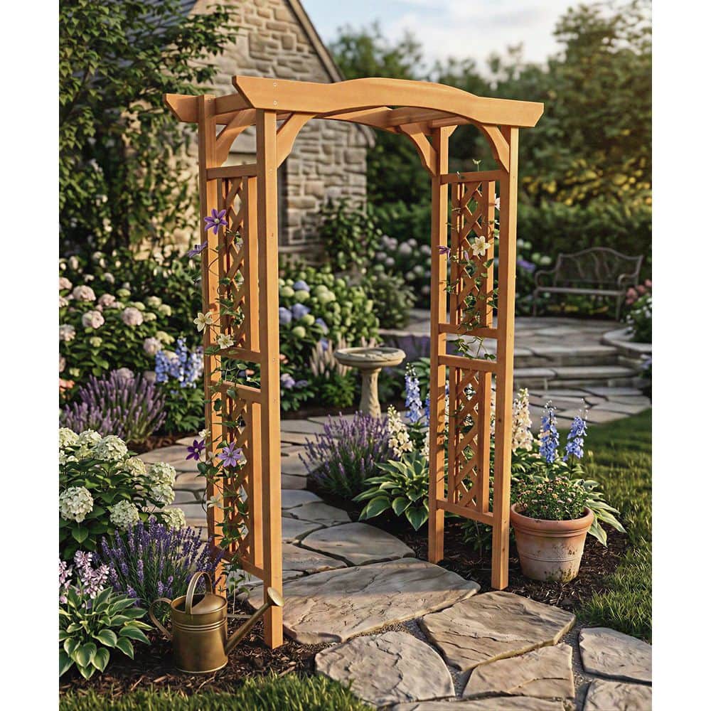 Wooden Enchanted Richmond Arbor 81in. H X 60.43 in. W price history on PriceWatchPro