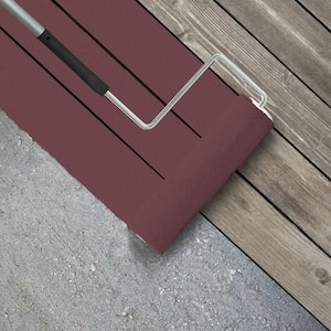 1 gal. #HDC-CL-02 Fine Burgundy Textured Low-Lustre Enamel Interior/Exterior Porch and Patio Anti-Slip Floor Paint