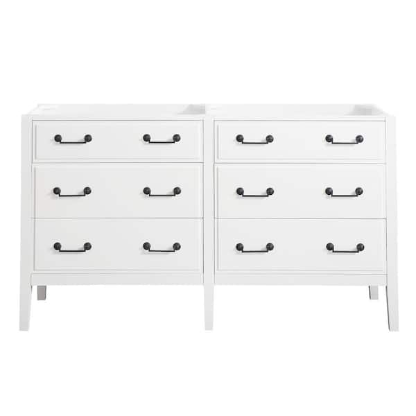 Avanity Delano 60 in. W x 21.5 in. D x 34 in. H Vanity Cabinet in White