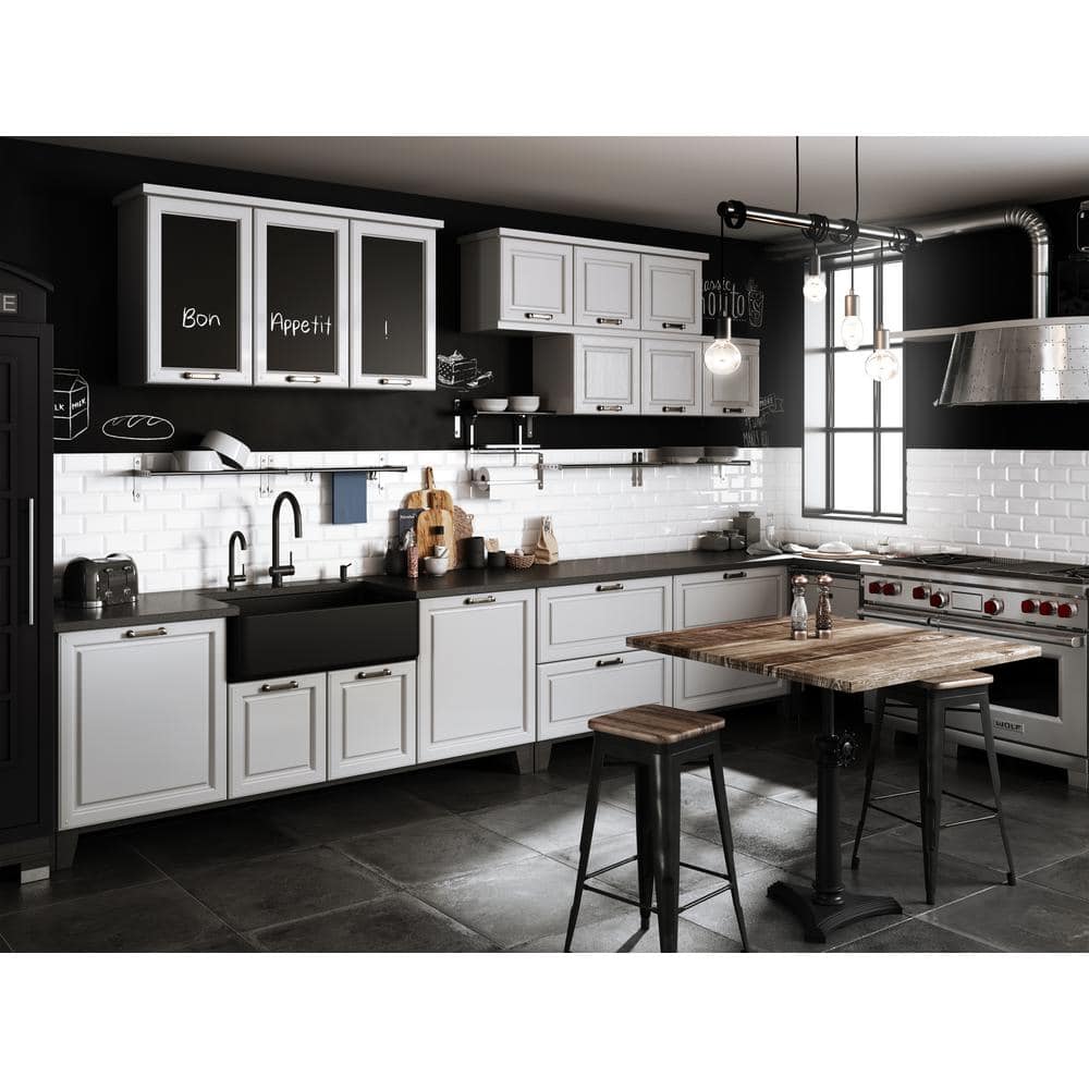 Black Stainless Steel Pull-Down Kitchen Faucet with Spray