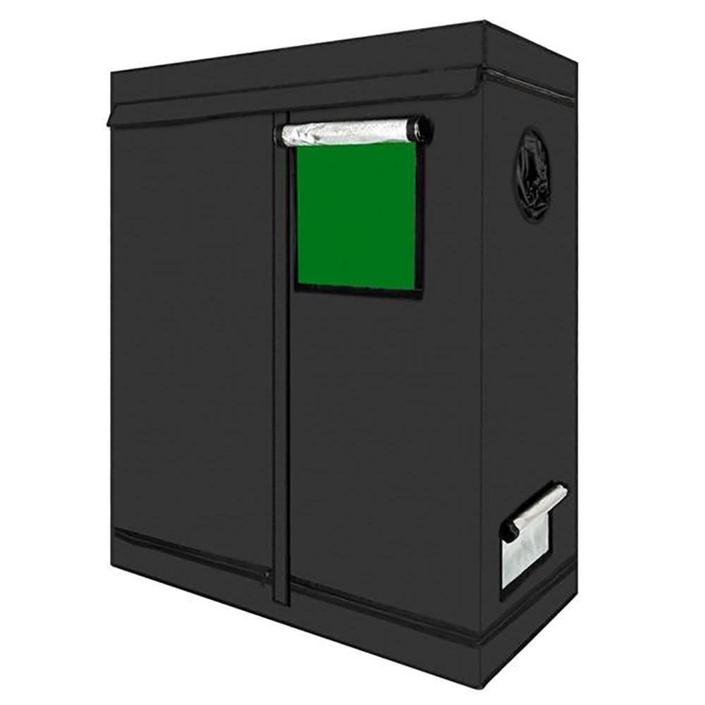 4 ft. W x 2 ft. D x 5 ft. H Black Plant Grow Tent with Observation Window