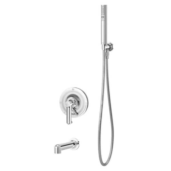Symmons Museo Single-Handle 2-Spray Tub and Shower Faucet in Polished Chrome (Valve Included)