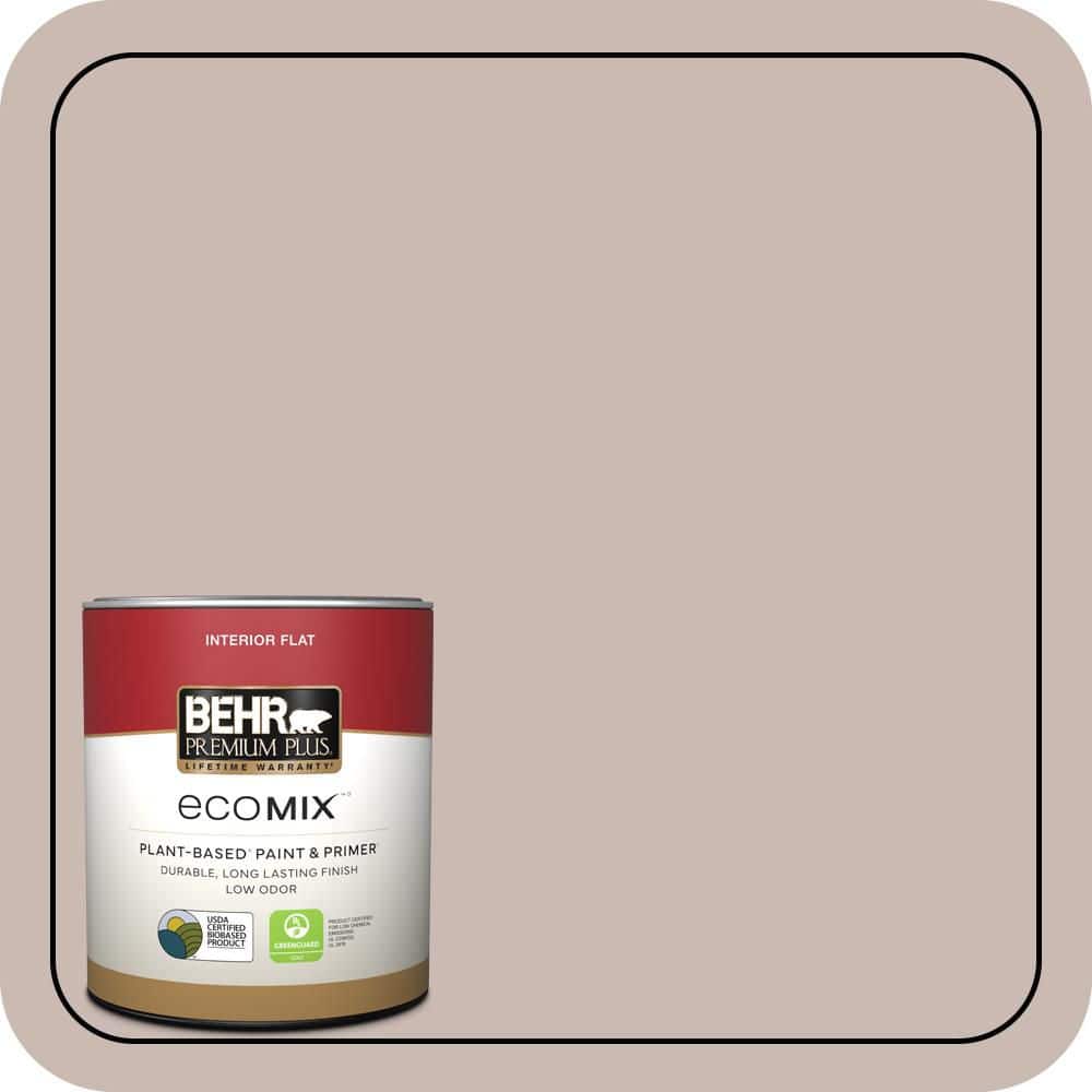 1 qt. #N170-3 Gray Ashlar Flat EcoMix Plant-Based Interior Paint & Primer price history on PriceWatchPro