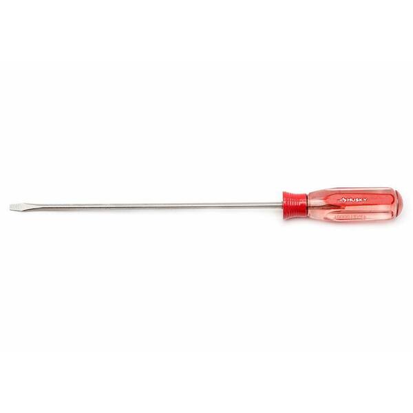 Husky 1/8 in. x 6 in. Slotted Square Shaft Screwdriver