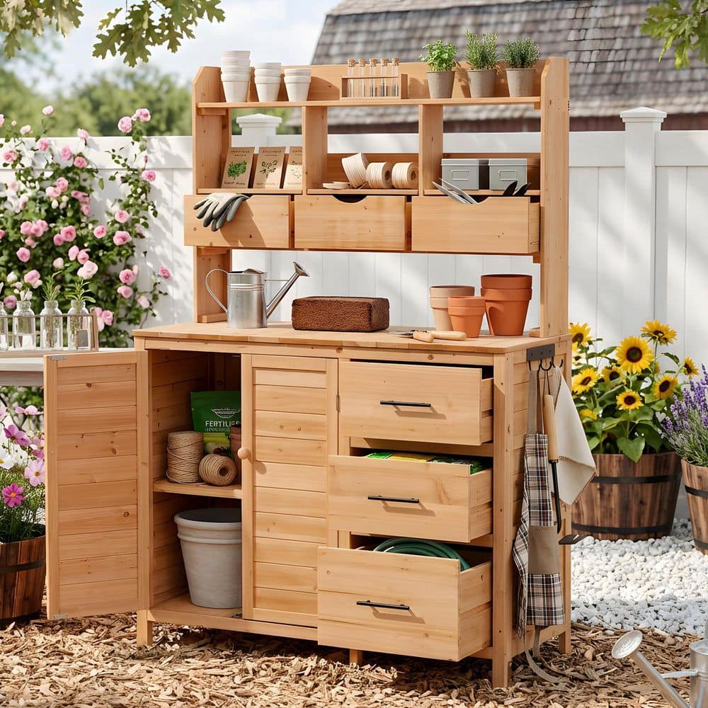 バンバラヤー（キャビネット） natural-potting-benches-and-