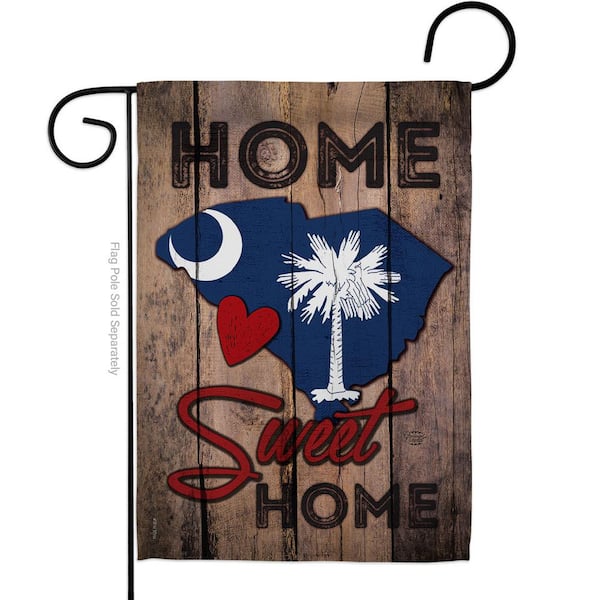 Ornament Collection 13 in. x 18.5 in. State South Carolina Sweet Home Double-Sided Garden Flag Regional Decorative Vertical Flags