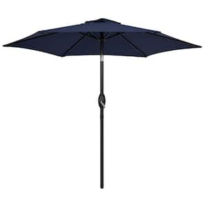 7.5 ft. Market Patio Umbrella in Navy Blue