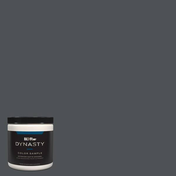 BEHR DYNASTY 8 oz. #HDC-WR15-4 Lump of Coal Satin Enamel Interior ...