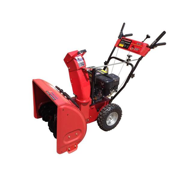 Powerland 24 in. Two-Stage Electric Start Gas Snow Blower